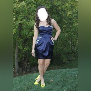 Jeweled Strapless Party Dress